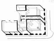 pict 125 * 125.  Banco Totta Standard  - de Angola  - Mocamedes - reconstruction of an existing building as a bank agency, apartment and shop - axonometric * 1665 x 1275 * (44KB)